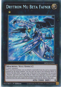 Yu-Gi-Oh! | Drytron Mu Beta Fafnir | MP22-EN084 | Prismatic Secret Rare | 1st Edition