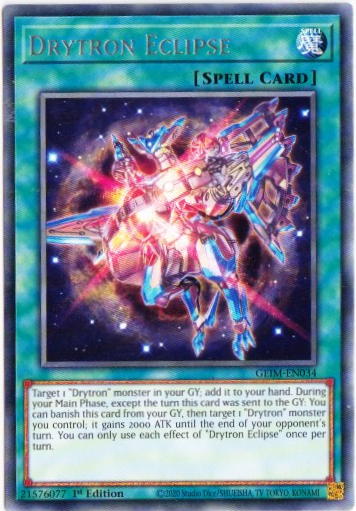 Yu-Gi-Oh! | Drytron Eclipse | GEIM-EN034 | Rare | 1st Ed