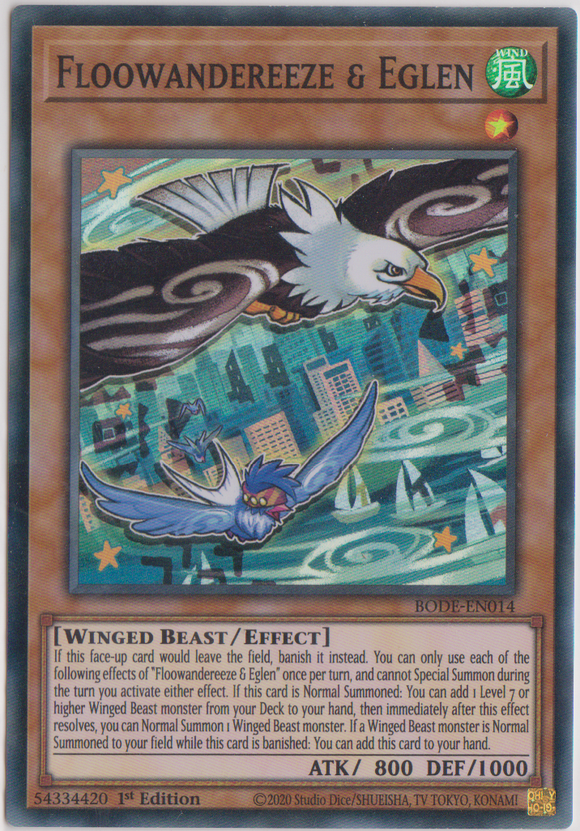 Yu-Gi-Oh! | Floowandereeze & Eglen | BODE-EN014 | Super Rare | 1st Edition