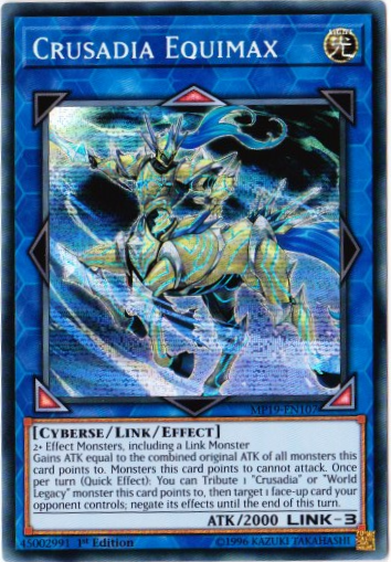 Yu-Gi-Oh! | Crusadia Equimax | MP19-EN107 | Prismatic Secret Rare | 1st Edition