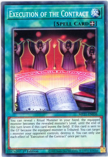 Yu-Gi-Oh! | Execution of the Contract | MP21-EN036 | Common | 1st Edition