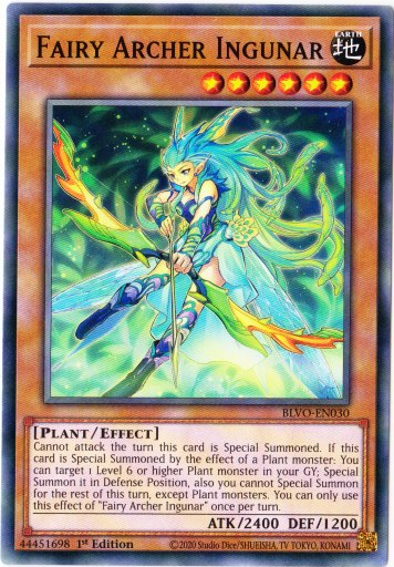 Yu-Gi-Oh! | Fairy Archer Ingunar | BLVO-EN030 | Common | 1st Ed