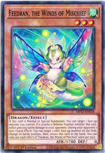 Yu-Gi-Oh! | Fedran, the Winds of Michief | MP21-EN034 | Common | 1st Edition