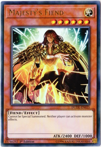 Yu-Gi-Oh! | Majesty's Fiend | DUDE-EN035 | Ultra Rare | 1st Edition