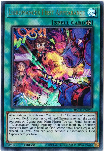 Yu-Gi-Oh! | Libromancer First Appearance | BACH-EN090 | Ultra Rare | 1st Edition