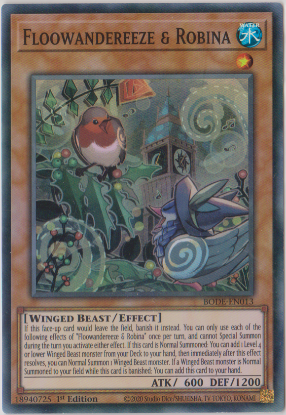 Yu-Gi-Oh! | Floowandereeze & Robina | BODE-EN013 | Super Rare | 1st Edition