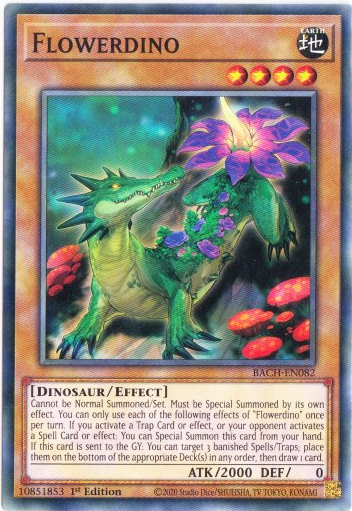 Yu-Gi-Oh! | Flowerdino | BACH-EN082 | Common | 1st Edition