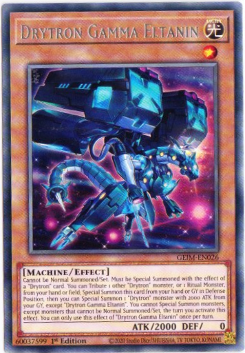 Yu-Gi-Oh! | Drytron Gamma Eltanin | GEIM-EN026 | Rare | 1st Ed