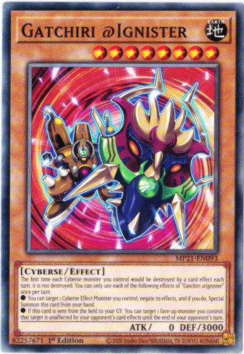 Yu-Gi-Oh! | Gatchiri @Ignister | MP21-EN093 | Common | 1st Edition