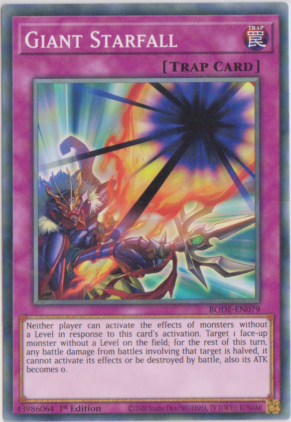 Yu-Gi-Oh! | Giant Starfall | BODE-EN079 | Common | 1st Edition