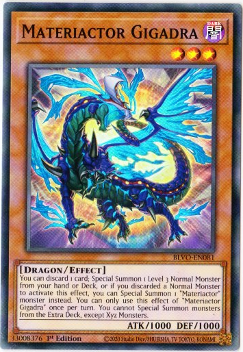 Yu-Gi-Oh! | Materiactor Gigadra | BLVO-EN081 | Super Rare | 1st Ed