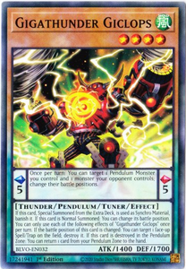 Yu-Gi-Oh! | Gigathunder Giclops | BLVO-EN032 | Common | 1st Ed