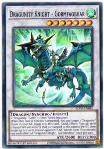 Yu-Gi-Oh! | Dragunity Knight - Gormfaobhar | BLVO-EN045 | Super Rare | 1st Ed