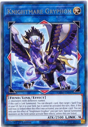 Yu-Gi-Oh! | Knightmare Gryphon | GEIM-EN041 | Rare | 1st Ed