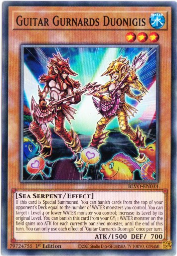 Yu-Gi-Oh! | Guitar Gurnards Duonigis | BLVO-EN034 | Common | 1st Ed