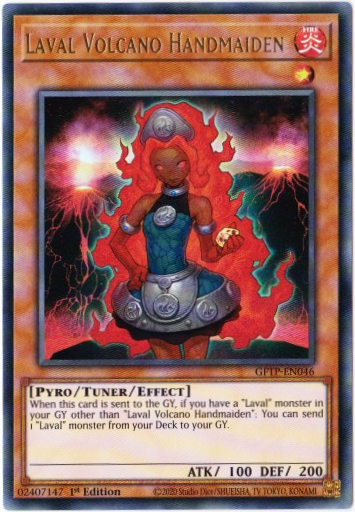 Yu-Gi-Oh! | Laval Volcano Handmaiden | GFTP-EN046 | Ultra Rare | 1st Edition