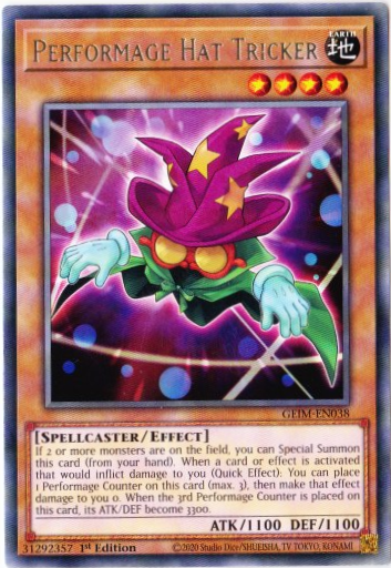 Yu-Gi-Oh! | Performage Hat Tricker | GEIM-EN038 | Rare | 1st Ed