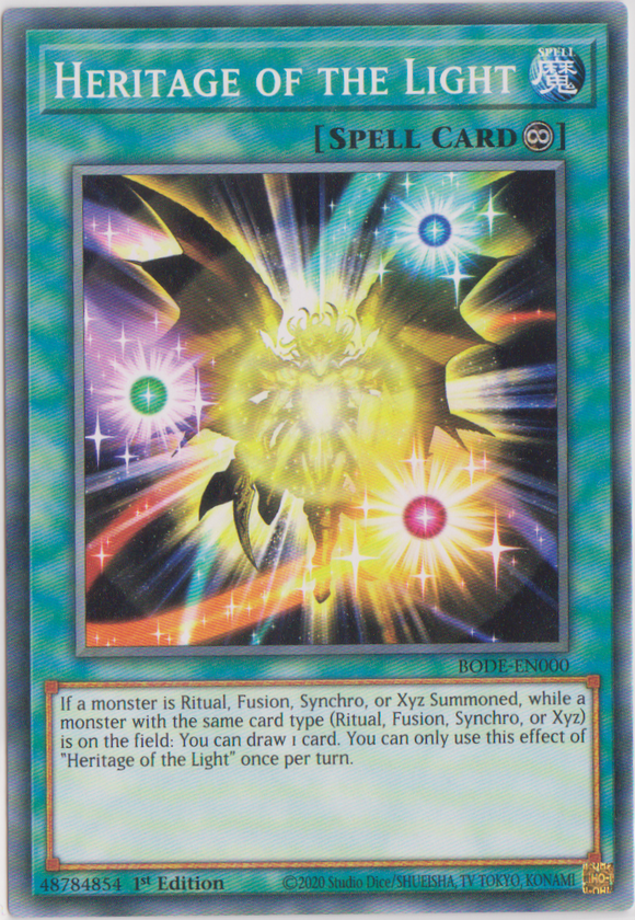 Yu-Gi-Oh! | Heritage of the Light | BODE-EN000 | Common | 1st Edition