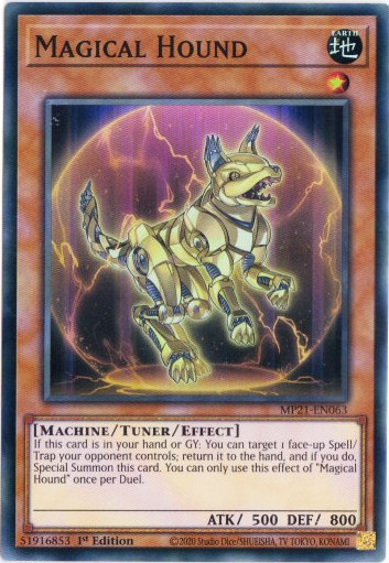 Yu-Gi-Oh! | Magical Hound | MP21-EN063 | Super Rare | 1st Edition