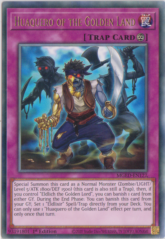 Yu-Gi-Oh! | Huaquero of the Golden Land | MGED-EN127 | Rare | 1st Edition