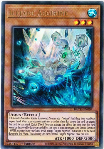 Yu-Gi-Oh! | Icejade Aegirine | BACH-EN007 | Ultra Rare | 1st Edition