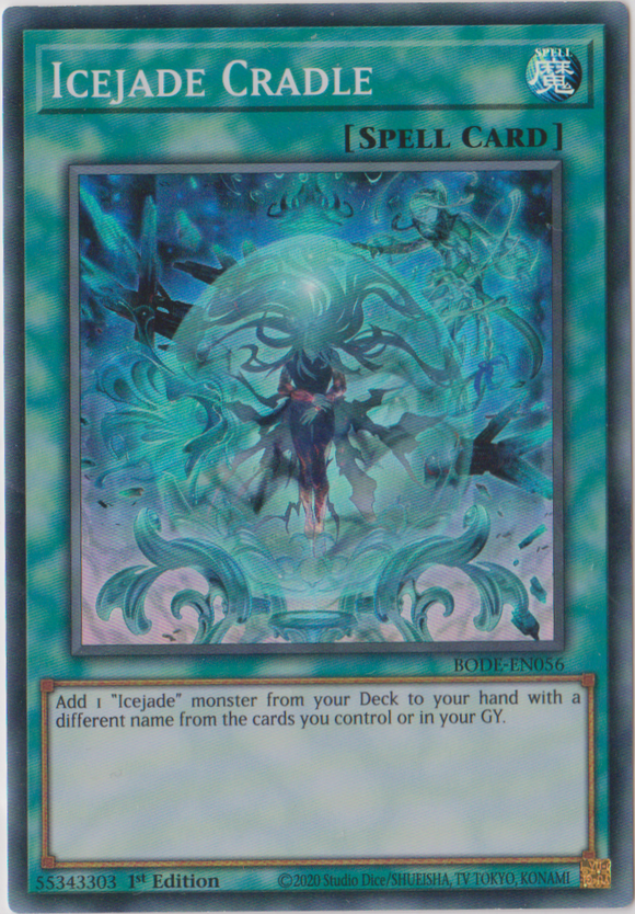 Yu-Gi-Oh! | Icejade Cradle | BODE-EN056 | Super Rare | 1st Edition