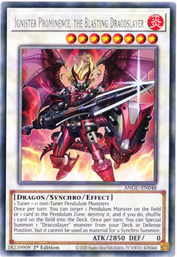 Yu-Gi-Oh! | Ignister Prominence, the Blasting Dracoslayer | ANGU-EN048 | Rare | 1st Ed