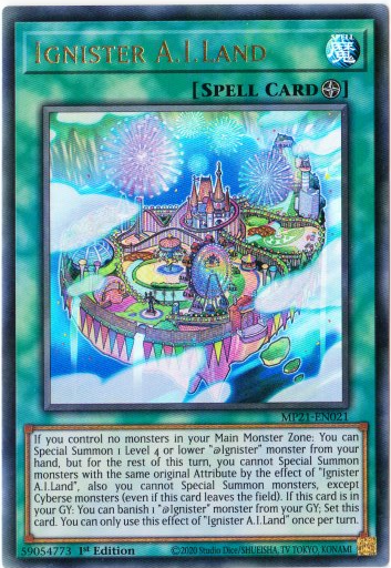 Yu-Gi-Oh! | Ignister A.I.Land | MP21-EN021 | Ultra Rare | 1st Edition