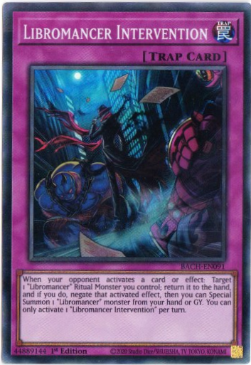 Yu-Gi-Oh! | Libromancer Intervention | BACH-EN091 | Super Rare | 1st Edition