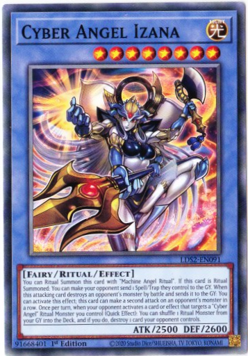 Yu-Gi-Oh! | Cyber Angel Izana | LDS2-EN091 | Common | 1st Ed