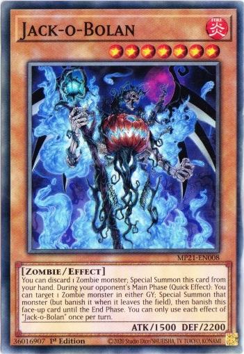 Yu-Gi-Oh! | Jack-o-Bolan | MP21-EN008 | Common | 1st Edition