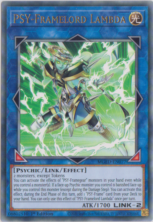 Yu-Gi-Oh! | PSY-Framelord Lambda | MGED-EN077 | Rare | 1st Edition