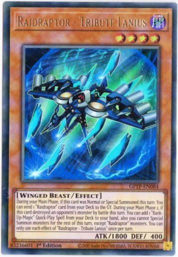 Yu-Gi-Oh! | Raidraptor -Tribute Lanius | GFTP-EN084 | Ultra Rare | 1st Edition