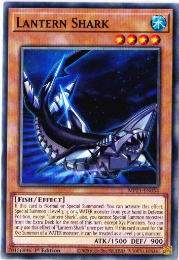 Yu-Gi-Oh! | Lantern Shark | MP21-EN054 | Common | 1st Edition