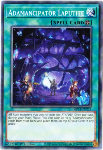 Yu-Gi-Oh! | Adamancipator Laputite | MP21-EN233 | Common | 1st Edition