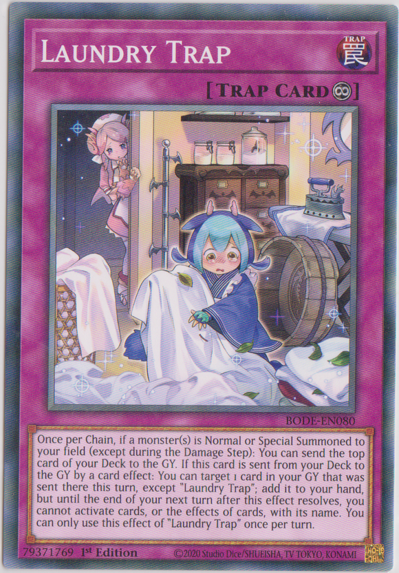 Yu-Gi-Oh! | Laundry Trap | BODE-EN080 | Common | 1st Edition