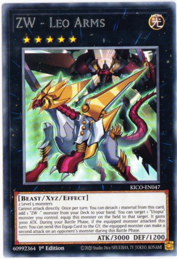 Yu-Gi-Oh! | ZW - Leo Arms | KICO-EN047 | Rare | 1st Ed