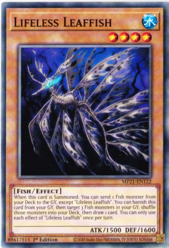 Yu-Gi-Oh! | Lifeless Leaffish | MP21-EN122 | Common | 1st Edition