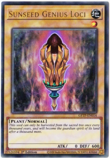 Yu-Gi-Oh! | Sunseed Genius Loci | GFTP-EN014 | Ultra Rare | 1st Edition