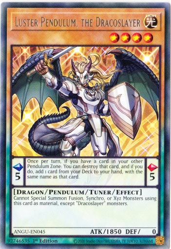 Yu-Gi-Oh! | Luster Pendulum, the Dracoslayer | ANGU-EN045 | Rare | 1st Ed