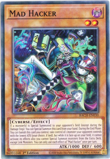 Yu-Gi-Oh! | Mad Hacker | BACH-EN030 | Common | 1st Edition