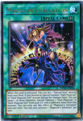 Yu-Gi-Oh! | Magician's Salvation | MP21-EN256 | Ultra Rare | 1st Edition