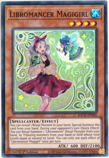 Yu-Gi-Oh! | Libromancer Magigirl | BACH-EN086 | Super Rare | 1st Edition