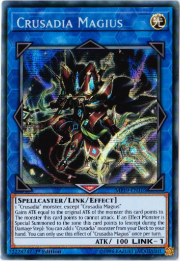 Yu-Gi-Oh! | Crusadia Magius | MP19-EN105 | Prismatic Secret Rare | 1st Edition