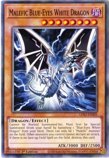 Yu-Gi-Oh! | Malefic Blue-Eyes White Dragon | LDS2-EN005 | Common | 1st Ed