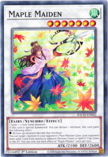 Yu-Gi-Oh! | Maple Maiden | BACH-EN042 | Common | 1st Edition