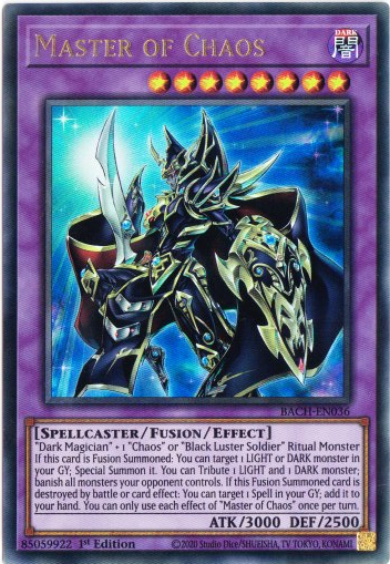 Yu-Gi-Oh! | Master of Chaos | BACH-EN036 | Ultra Rare | 1st Edition