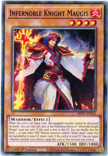 Yu-Gi-Oh! | Infernoble Knight Maugis | MP21-EN111 | Common | 1st Edition