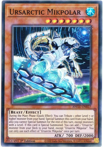 Yu-Gi-Oh! | Ursarctic Mikpolar | ANGU-EN027 | Super Rare | 1st Ed