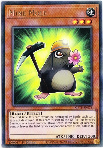 Yu-Gi-Oh! | Mine Mole | GFTP-EN078 | Ultra Rare | 1st Edition